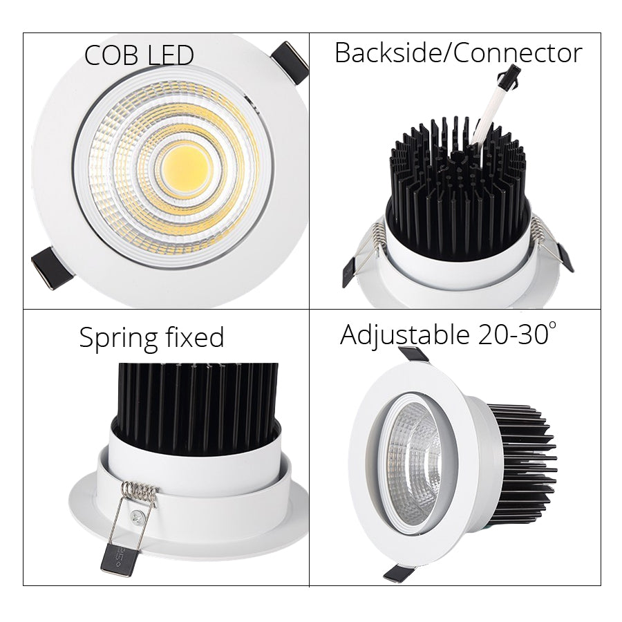 White COB Spot led Downlight it Dimmable 5W 7W 10W