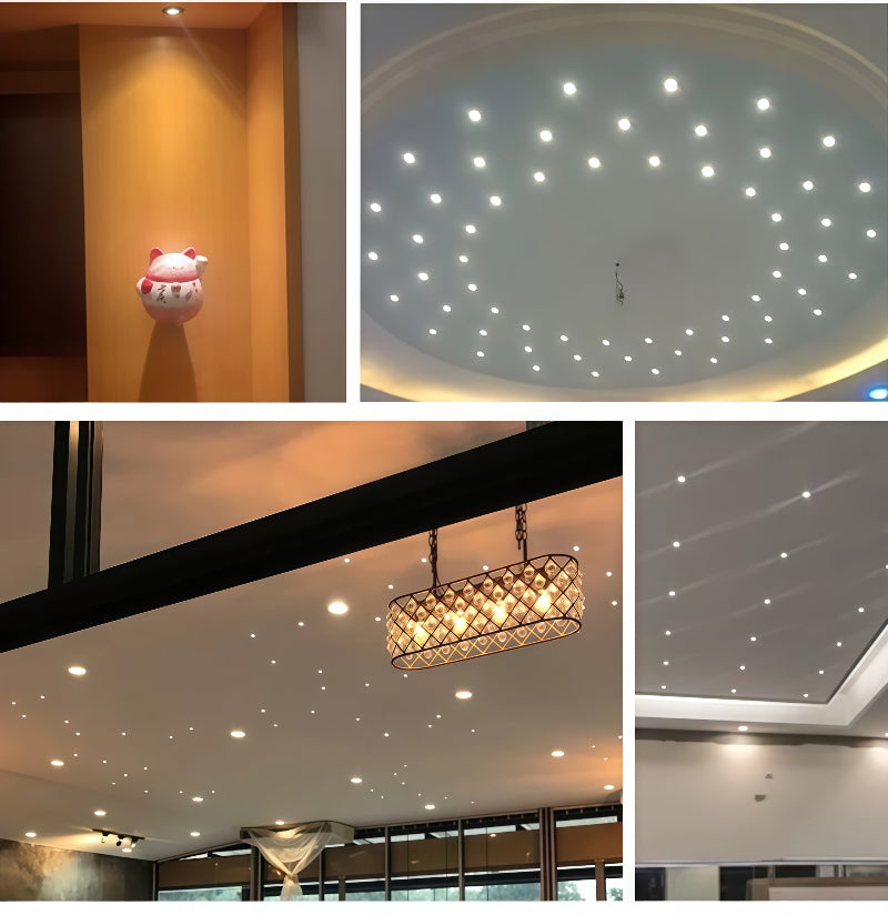 Silver 1W Spot LED Mini Interior Recessed Spotlights Downlight Cut 20mm