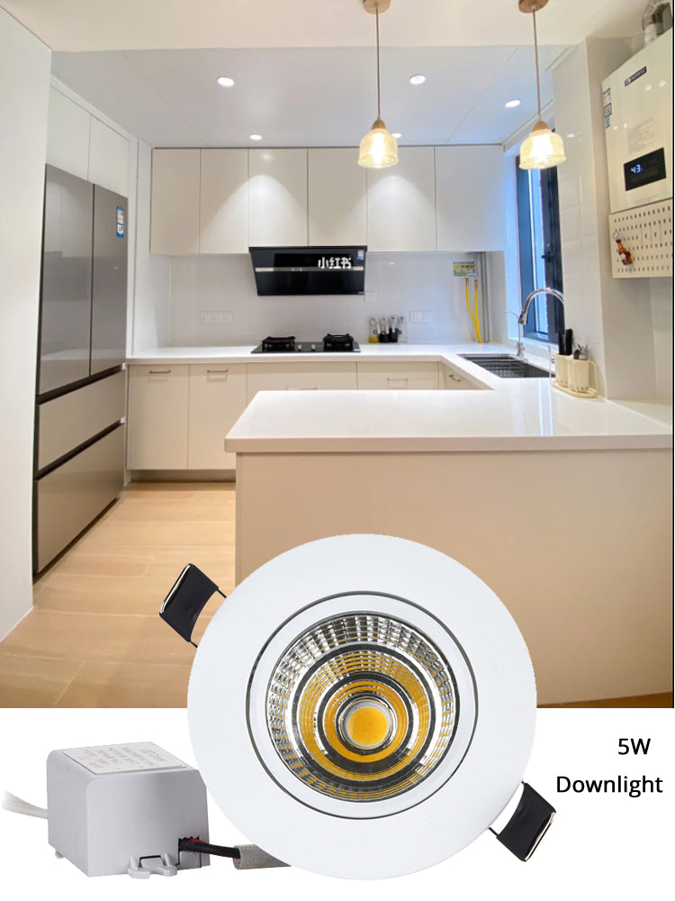 White COB Spot led Downlight it Dimmable 5W 7W 10W