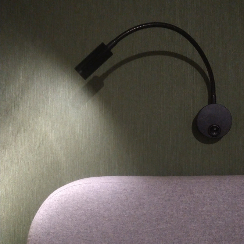 Modern Wall Sconce Light – Flexible 30° Focus for Photo & Reading 40-01C