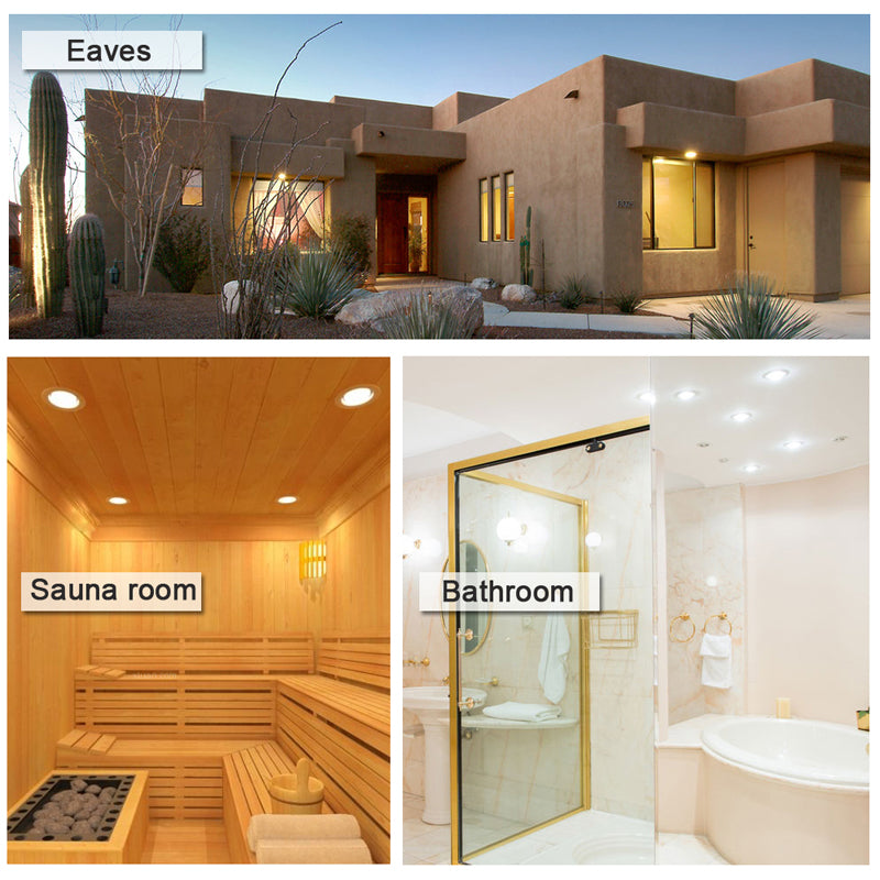 IP65  Waterproof LED Downlight Lamp 7W 9W 12W 15W