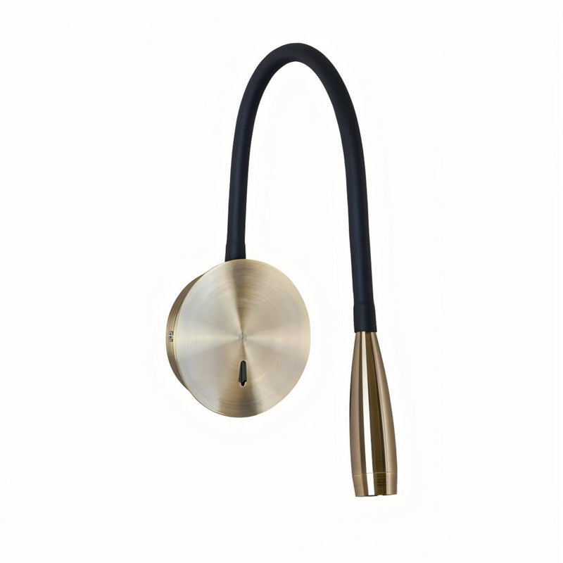 Big Size Nordic Wall Sconce Light 3W Bedside Art Focus Lamp Bronze and Black 35D-35C