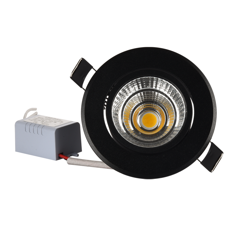 Black COB Spot led Downlight it Dimmable 5W 7W 10W