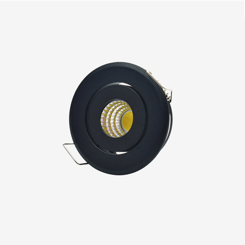 Group of Black 18W(6x3W) Mini LED Spot Downlights for veranda carport sunroom IP44