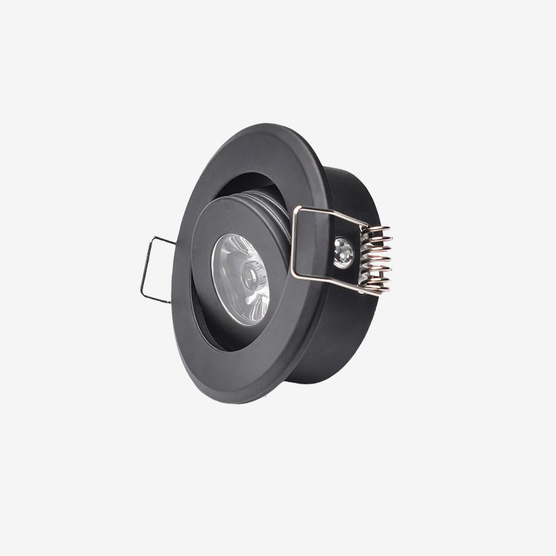 Mini 1W Black Finish LED Downlight Recessed Cutout40-45mm