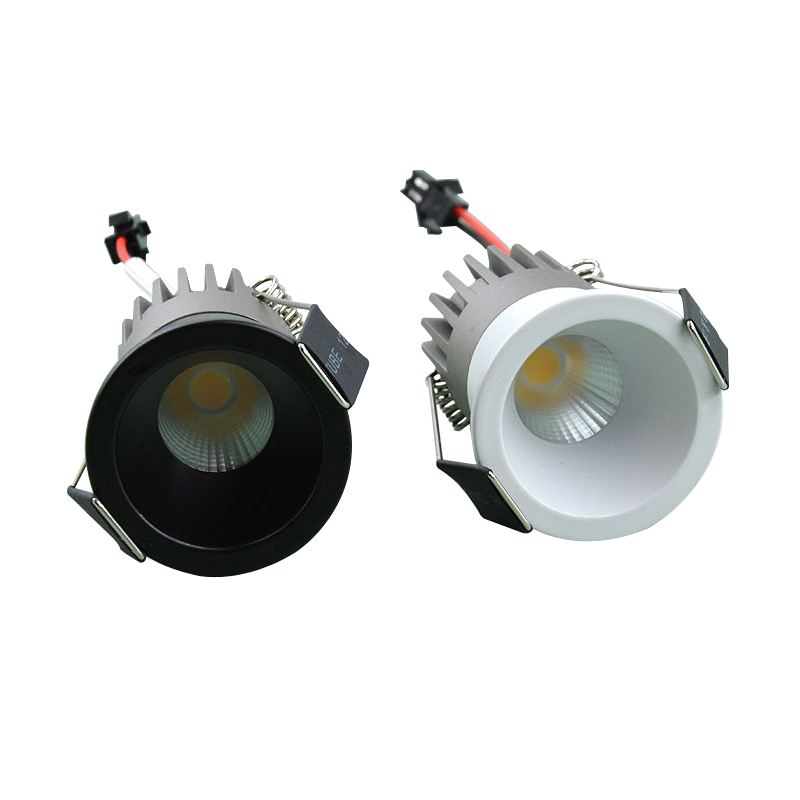 Mini Deep Anti Glare 24° Narrow Beam LED Downlight 3W Dimmable Spotlight