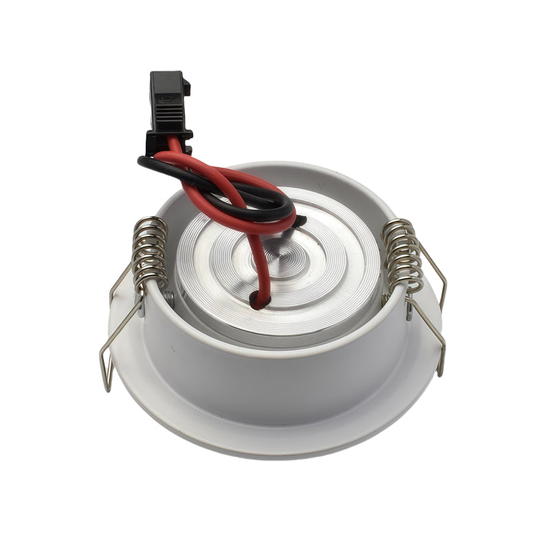 Mini 1W White Finish LED Downlight Recessed Cutout40-45mm