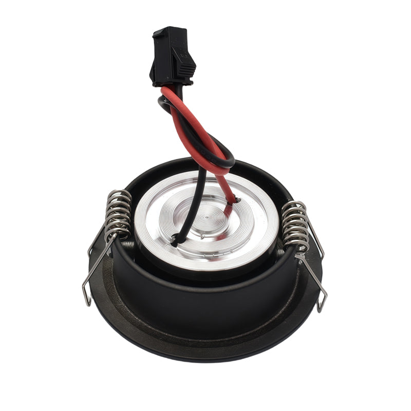Mini 1W Black Finish LED Downlight Recessed Cutout40-45mm