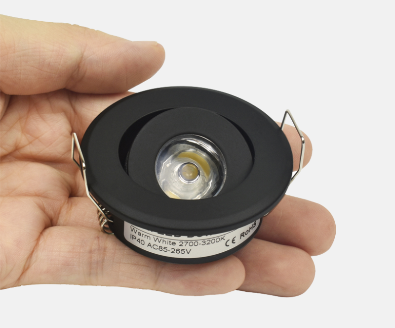 Remote Dimmable Group of Black 18W(6x3W) Mini LED Spot Downlights Beam Angle 30°