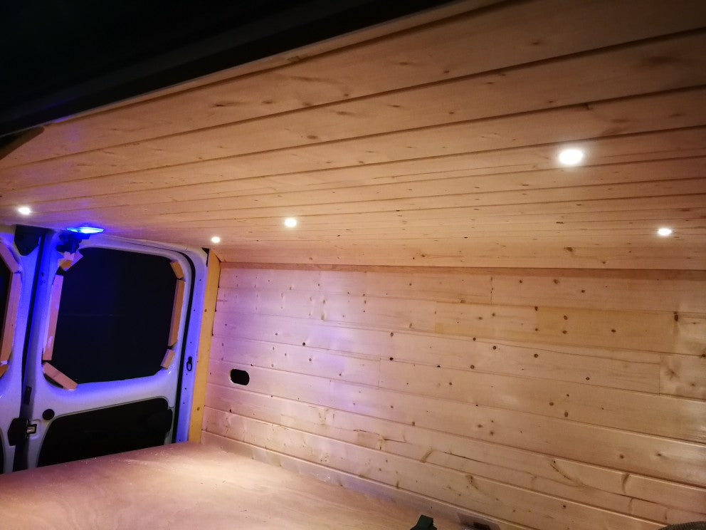 10-Pack Black Mini 1W LED Downlight Spot Waterproof IP65