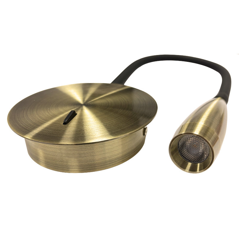 Big Size Nordic Wall Sconce Light 3W Bedside Art Focus Lamp Bronze and Black 35D-35C