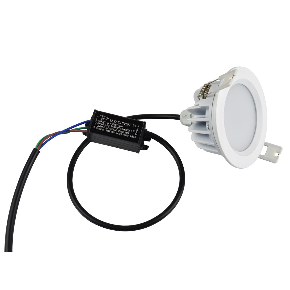 7W IP65 LED Downlight for bathroom Outdoor Cutout 80mm