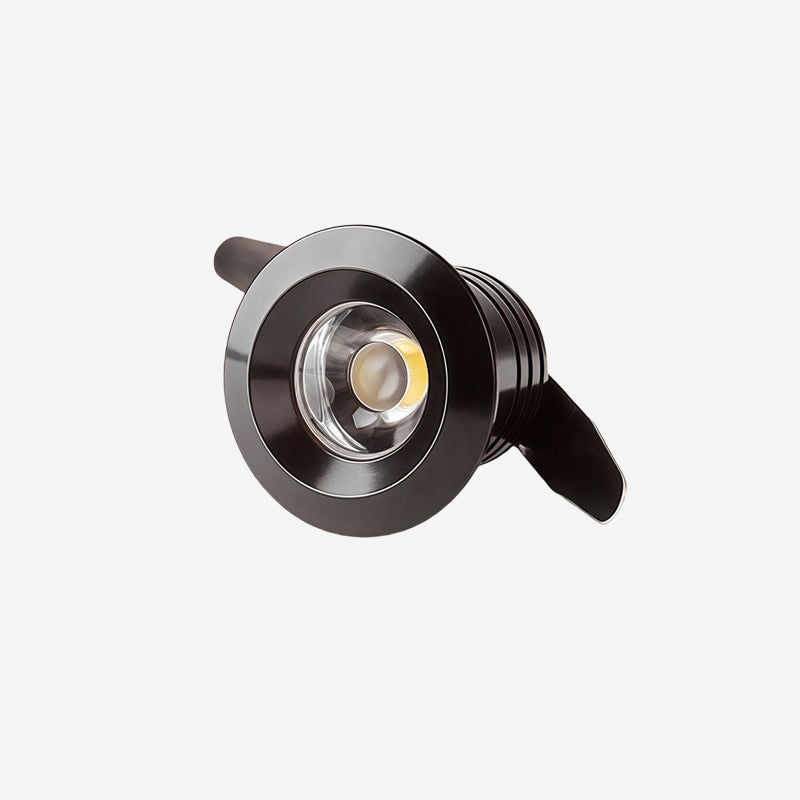 Black 1W Spot LED Mini Interior Recessed Spotlights Downlight Cut 20mm