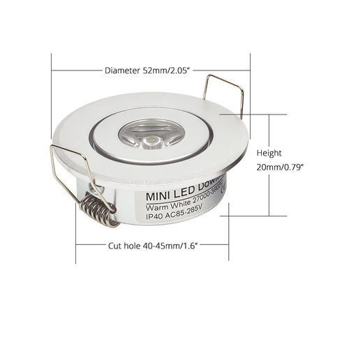 Remote Dimmable Group of Silver 18W(6x3W) Mini LED Spot Downlights Beam Angle 30°