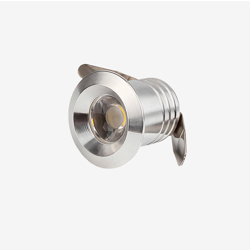 Silver 1W Spot LED Mini Interior Recessed Spotlights Downlight Cut 20mm