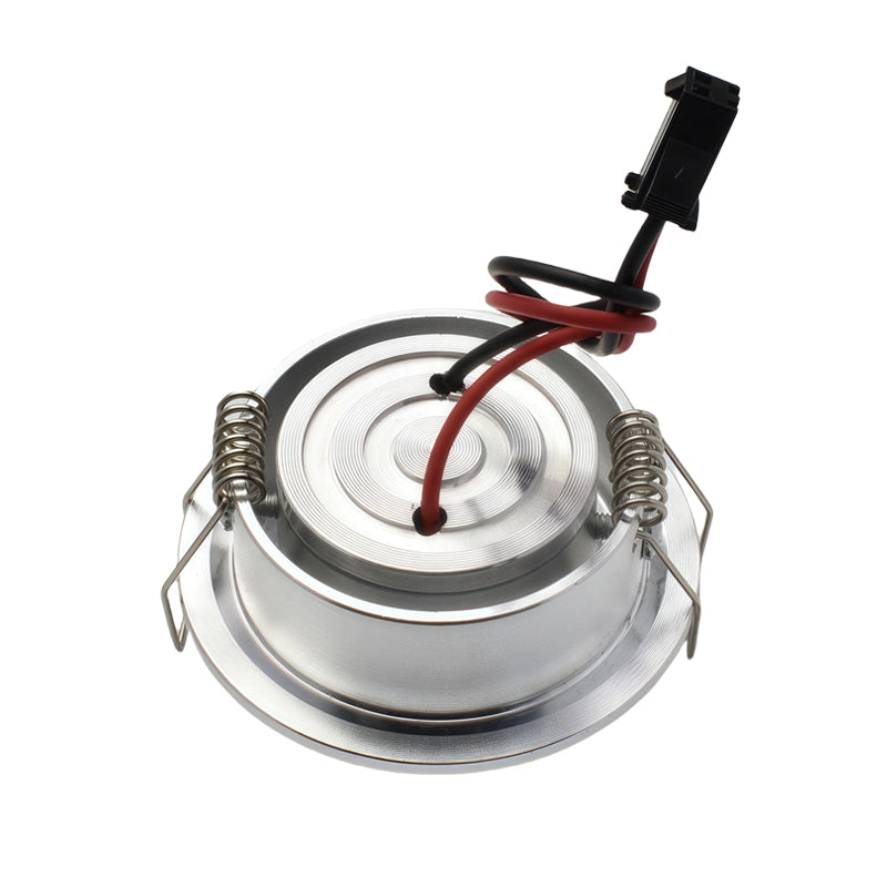 Mini 1W Silver Finish LED Downlight Recessed Cutout40-45mm