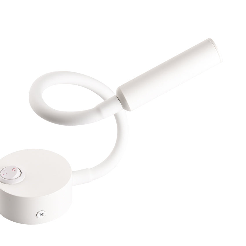 Bedside Reading Wall Lamp White Hardwired 15-01C