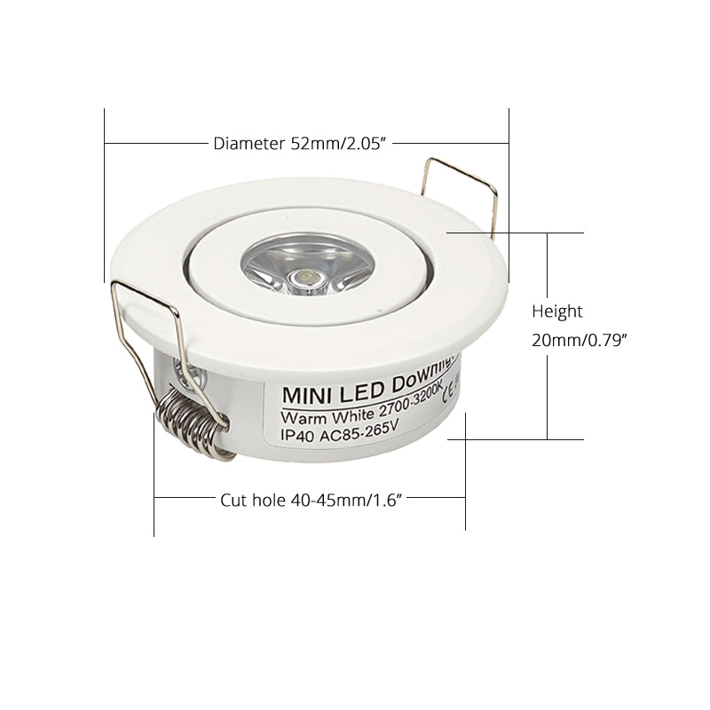 Remote Dimmable Group of White 18W(6x3W) Mini LED Spot Downlights Beam Angle 30°