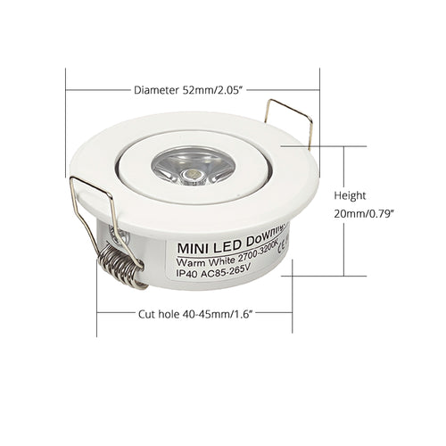 Remote Dimmable Group of White 18W(6x3W) Mini LED Spot Downlights Beam Angle 30°